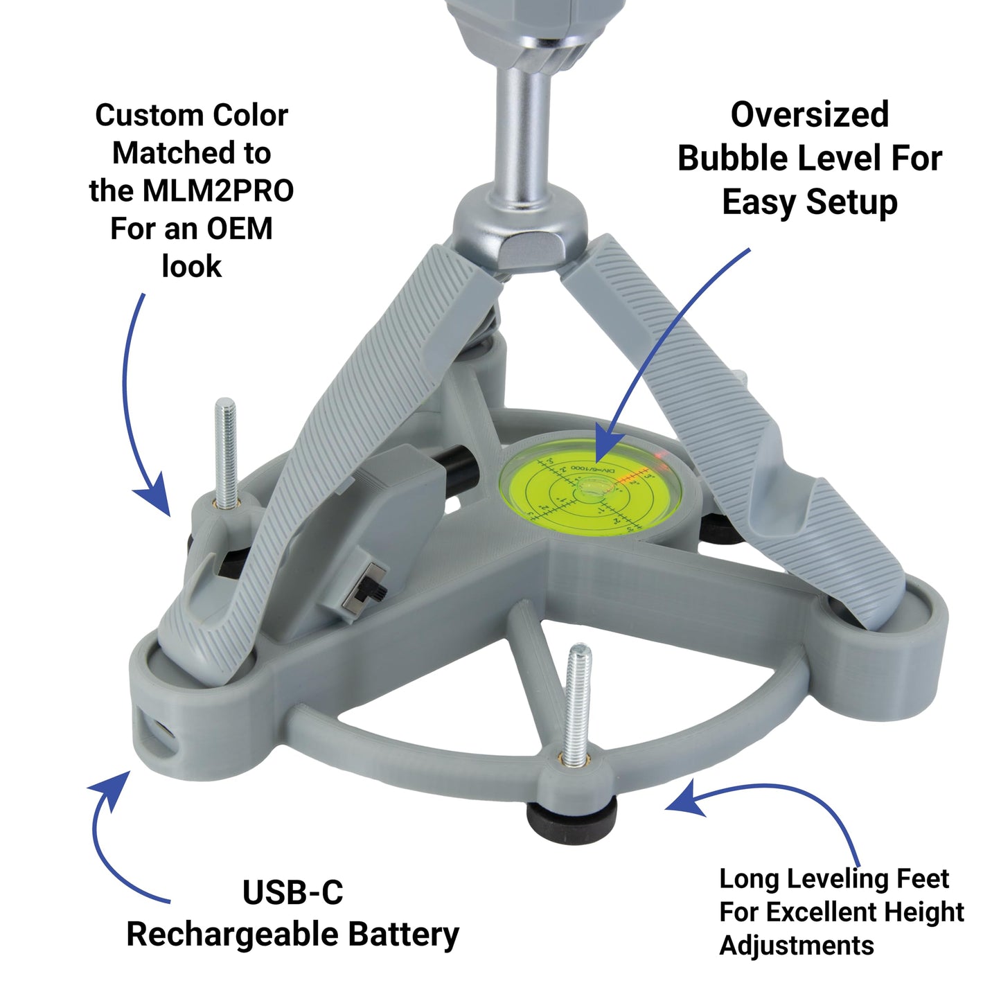 Laser Alignment and Leveling Stand Compatible with Rapsodo MLM2PRO - V2 Heat Proof Design
