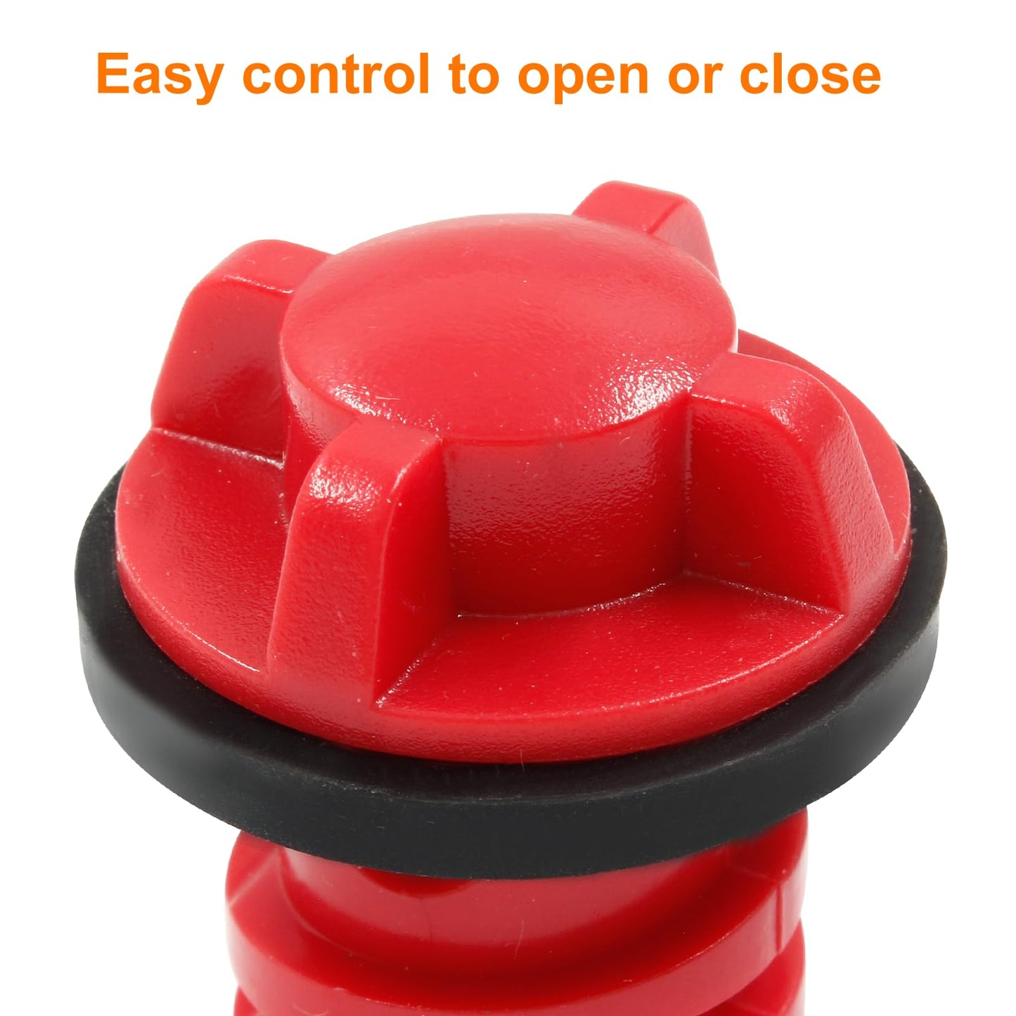 BokWin 1 Pcs Drain Plugs for Coolers with Leak-Proof Red Cooler Drain Plug Replacement Compatible with Most Coolers