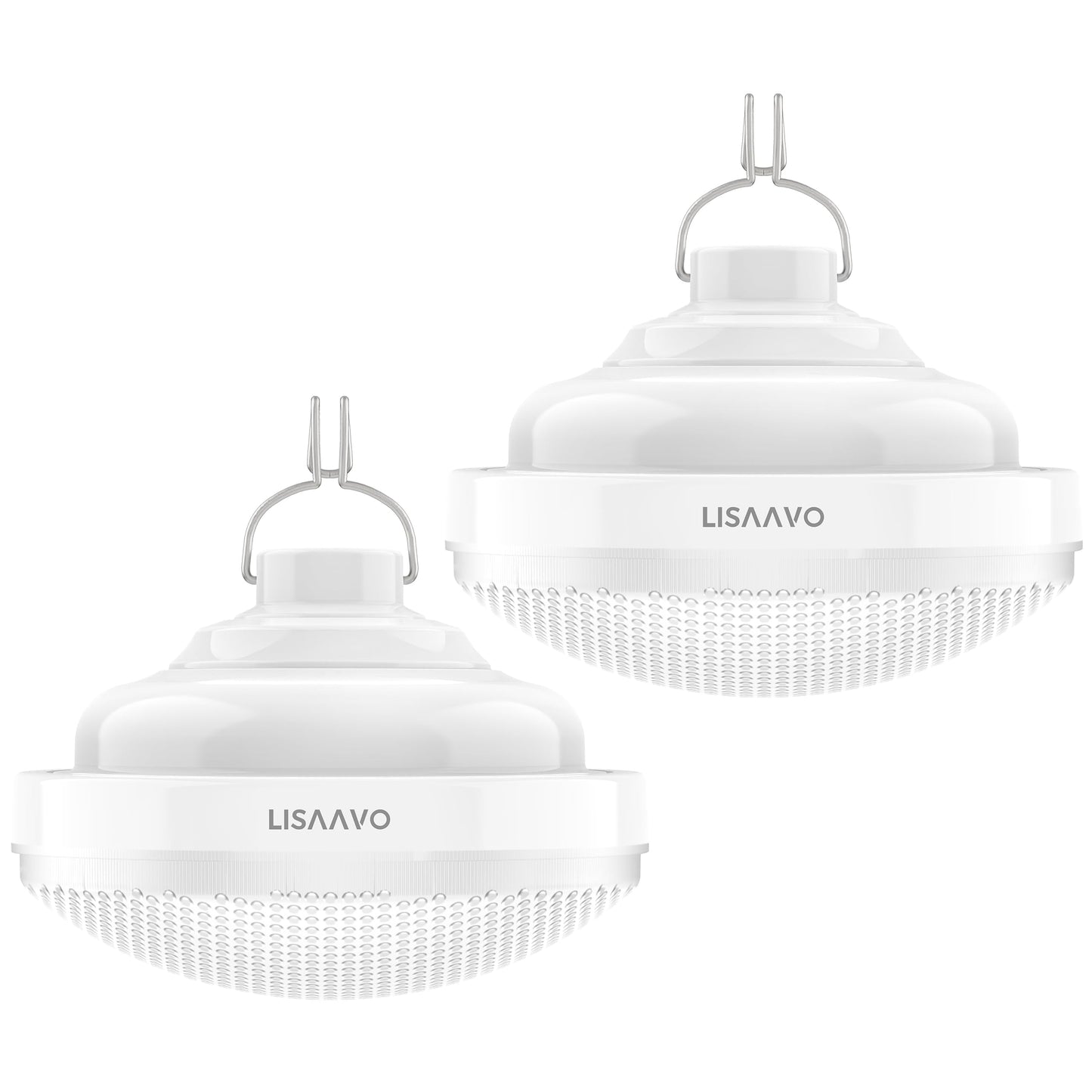 2PCS Tent Light Rechargeable 2400mAh LED Camping Light,IPX5 Waterproof for Camping,Outdoor,Power Outage