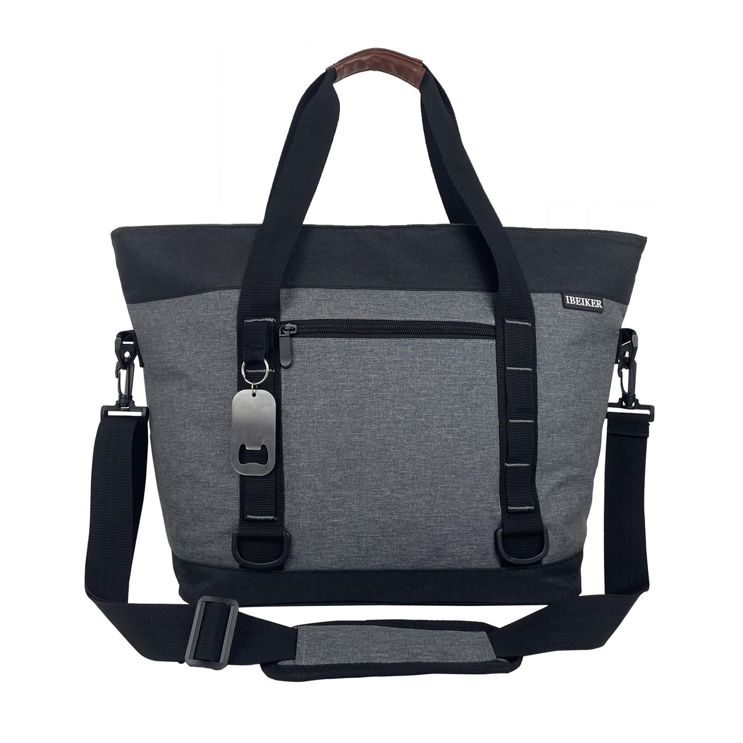 IBEIKER Insulated Cooler Bag, Large Insulated Bag, Reusable Shopping Bags, Leakproof Soft Cooler with BagsBottle Opener, Suitable for Supermarket Shopping, Travel,Beach,Family Picnic,Camping