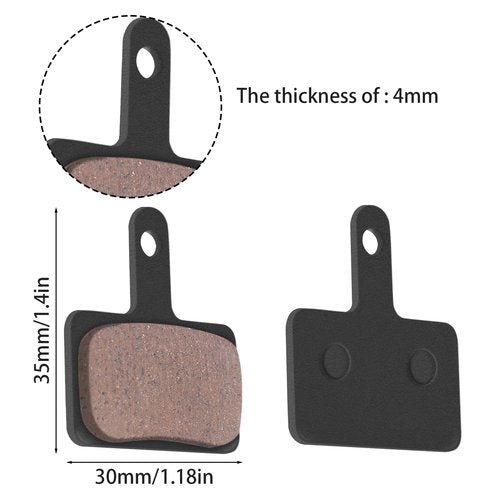 Gulfmew 4 Pairs Bike Disc Brake Pads Compatible with Sram Brake Pads, Compatible with Nutt Hydraulic