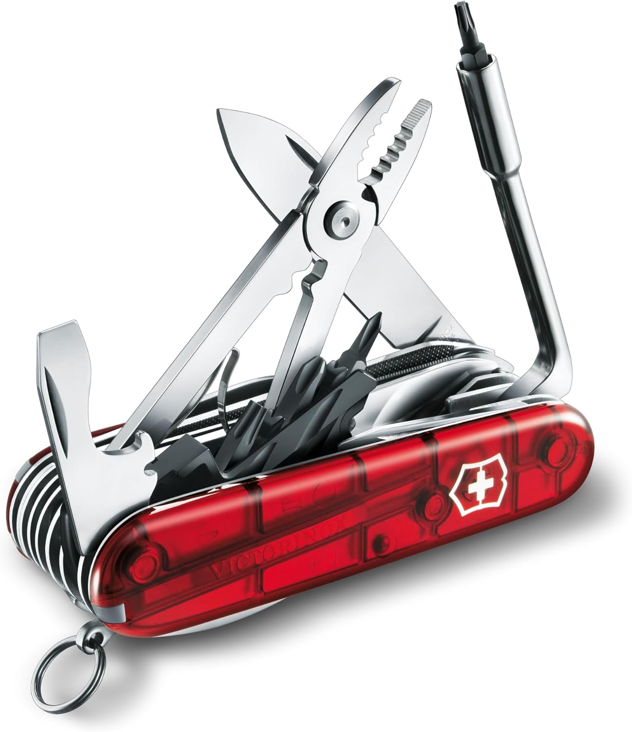 Victorinox - Cybertool 34 Swiss Army Knife (Translucent Red) 17725