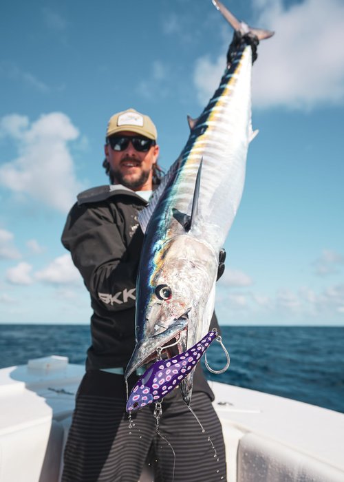 Madmacs 200mm High Speed Sinking 8" Trolling Lure for Bluefin Tuna Yellowfin Wahoo and Mahi Mahi, Hot Pink
