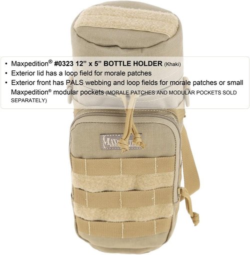 MAXPEDITION 12-Inch X 5-Inch Bottle Holder