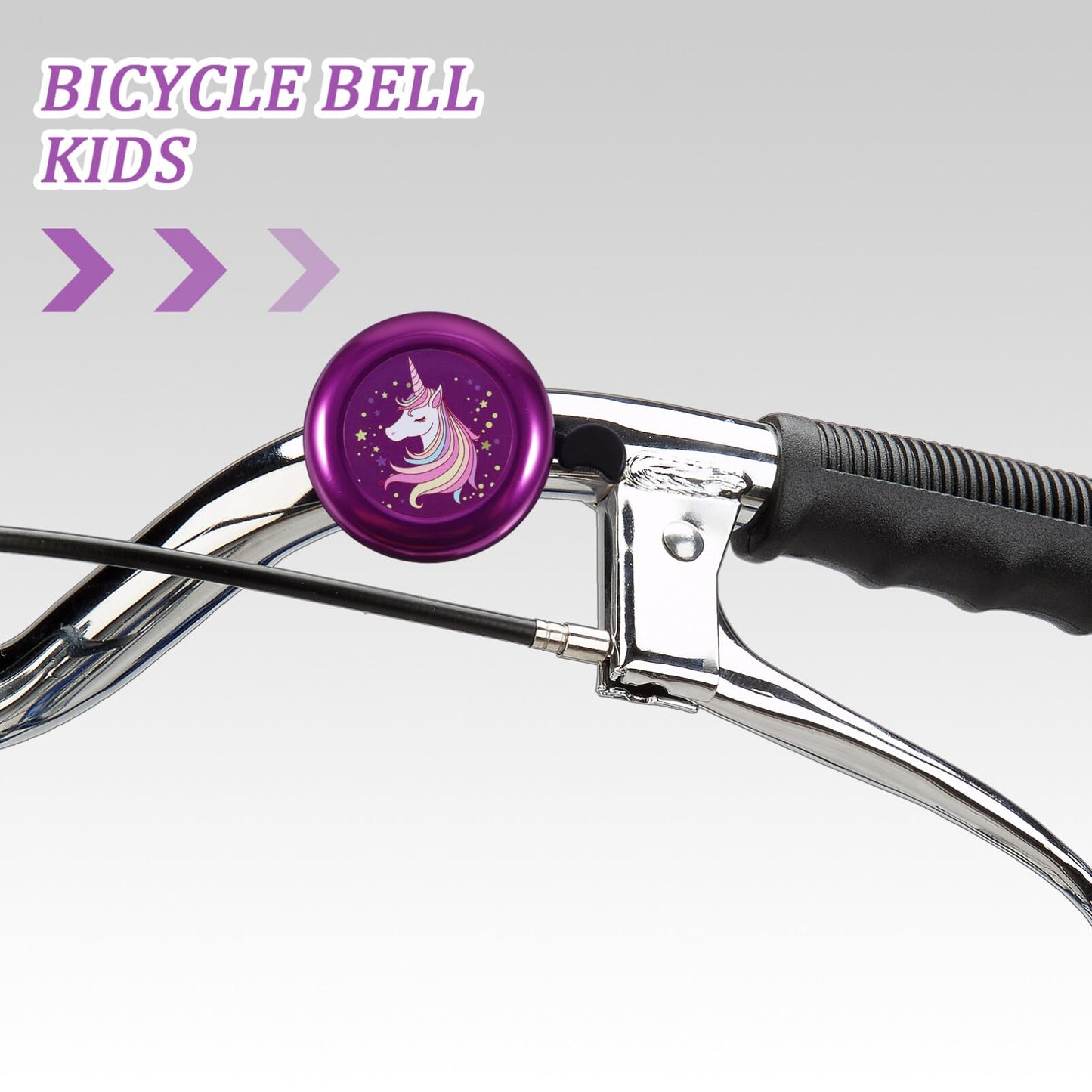 Kids Unicorn Bicycle Bell - Loud Clear Sound for Girls Bikes Fun Cartoon Handlebar Bell Easy to Install Unique Accessories for Kids and Scooters