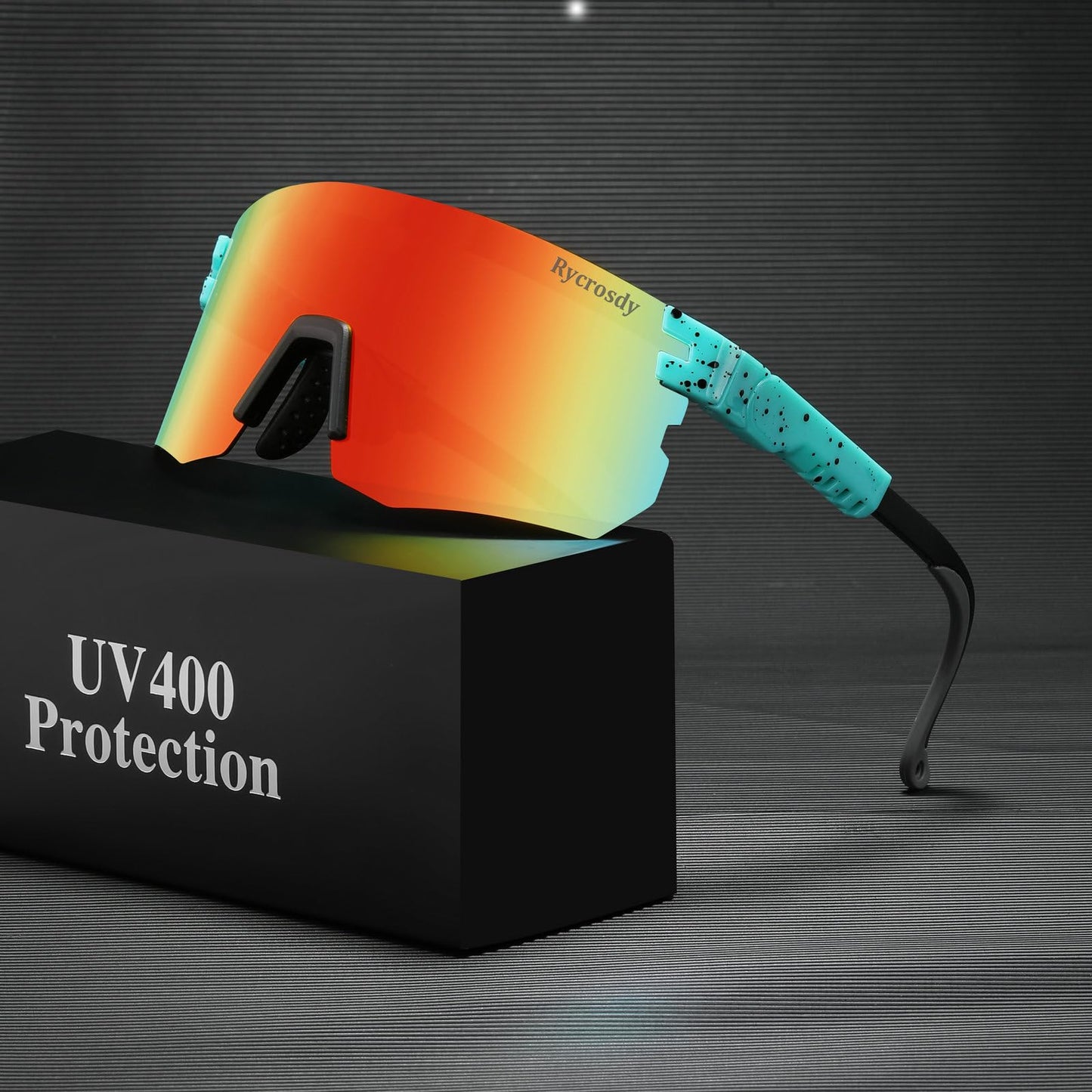 Rycrosdy Two Sizes Polarized Sunglasses UV400 For Adults Youth Men Women Outdoor Sport Baseball Cycling Glasses - JA29