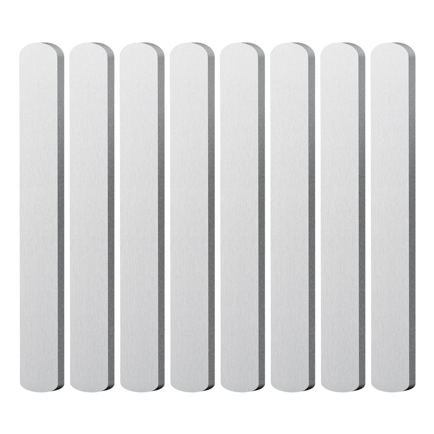 Steel Plates for Weighted Vest,8PCS Adjustable Strength Training Weight Plates, Rustproof Long Steel Plate with Round Head Loading for Men Women Running Fitness Sport