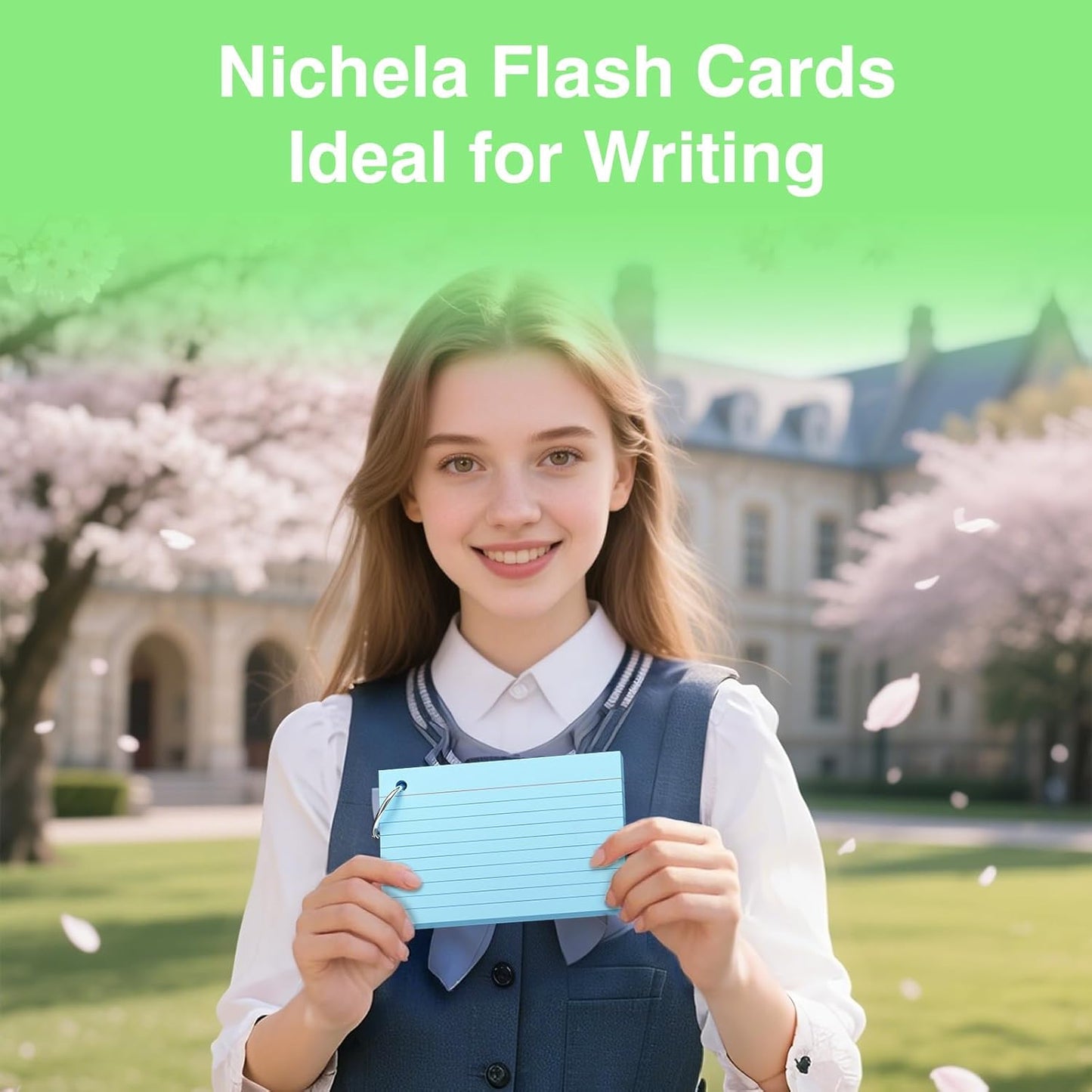 250 Count Pink Index Cards with Ring 3 x 5 Inch Heavyweight Ruled Index Cards, Flash Cards for School & Office Supplies and Home Organization, Durable Study To Do List Note Cards with Ruled Lines