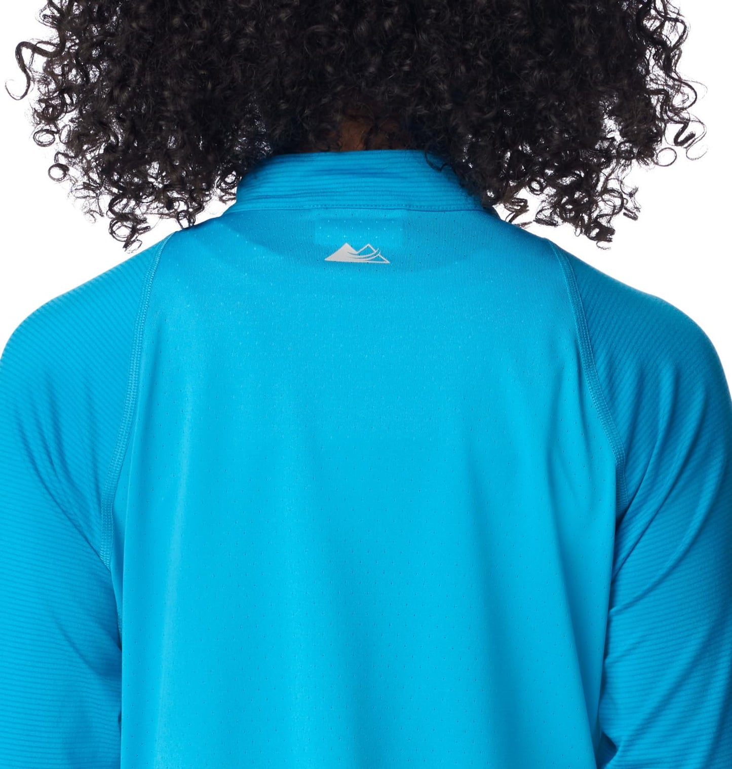 Columbia Women's Endless Trail Half Zip Mesh Long Sleeve, Ocean Blue, Large