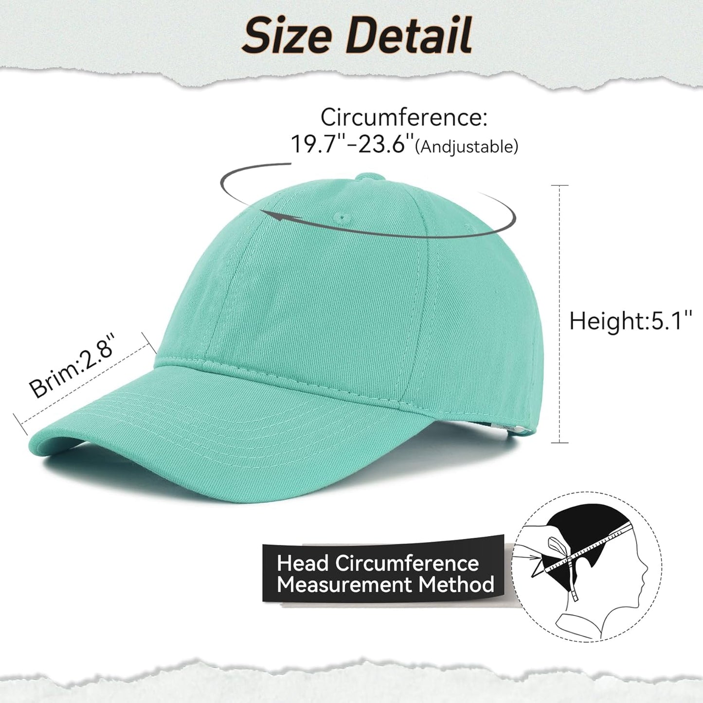 Adjustable Unisex Baseball Cap | Vintage Golf Dad Hat for Men & Women