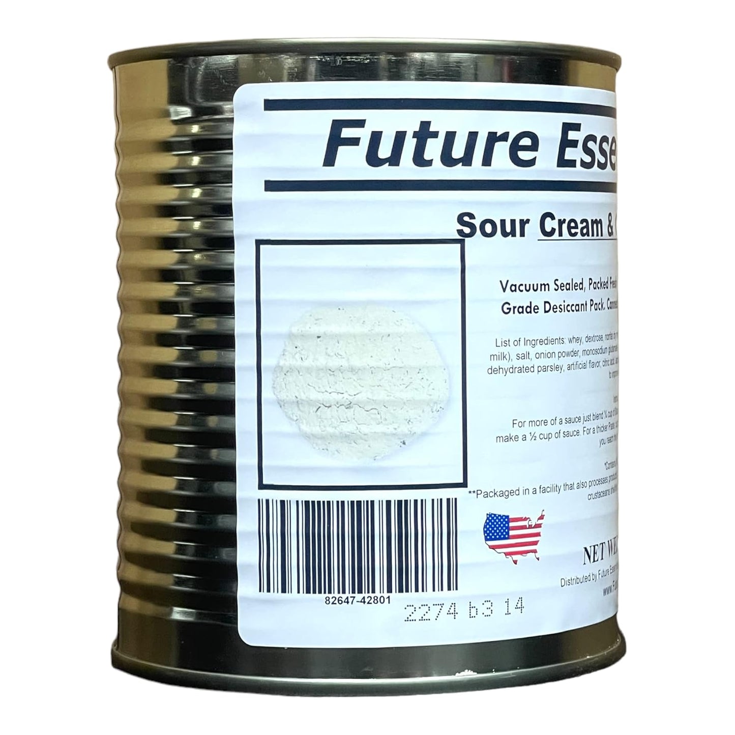 1 Can of Future Essentials Canned Sour Cream & Onion Powder (Net Weight 16 oz)