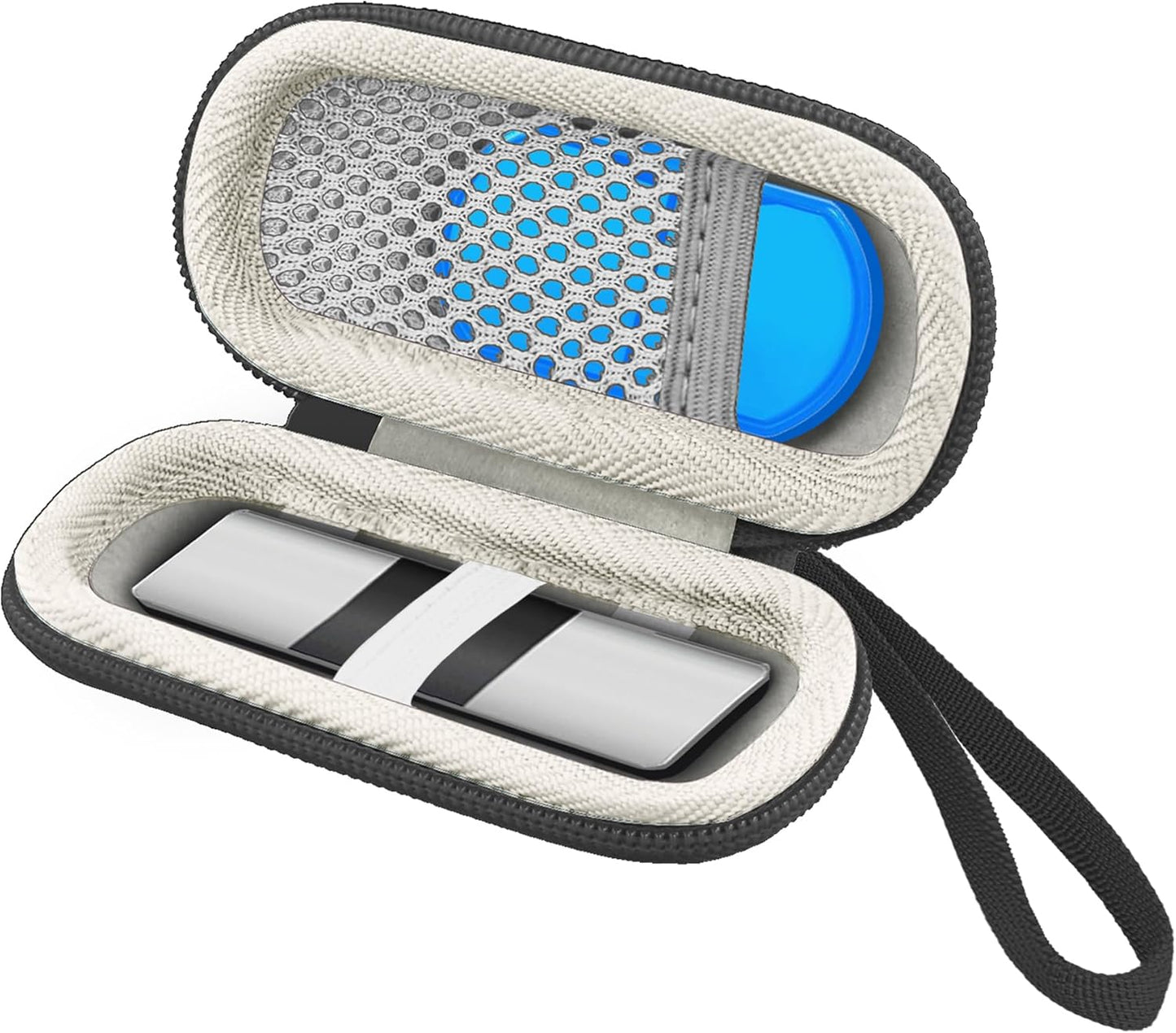 khanka Hard Case for AliveCor KardiaMobile ECG Monitor, Fits KardiaMobile 6L/6L Max, 6-Lead Personal EKG Device, Portable Heart Monitor Storage Case(Gray)