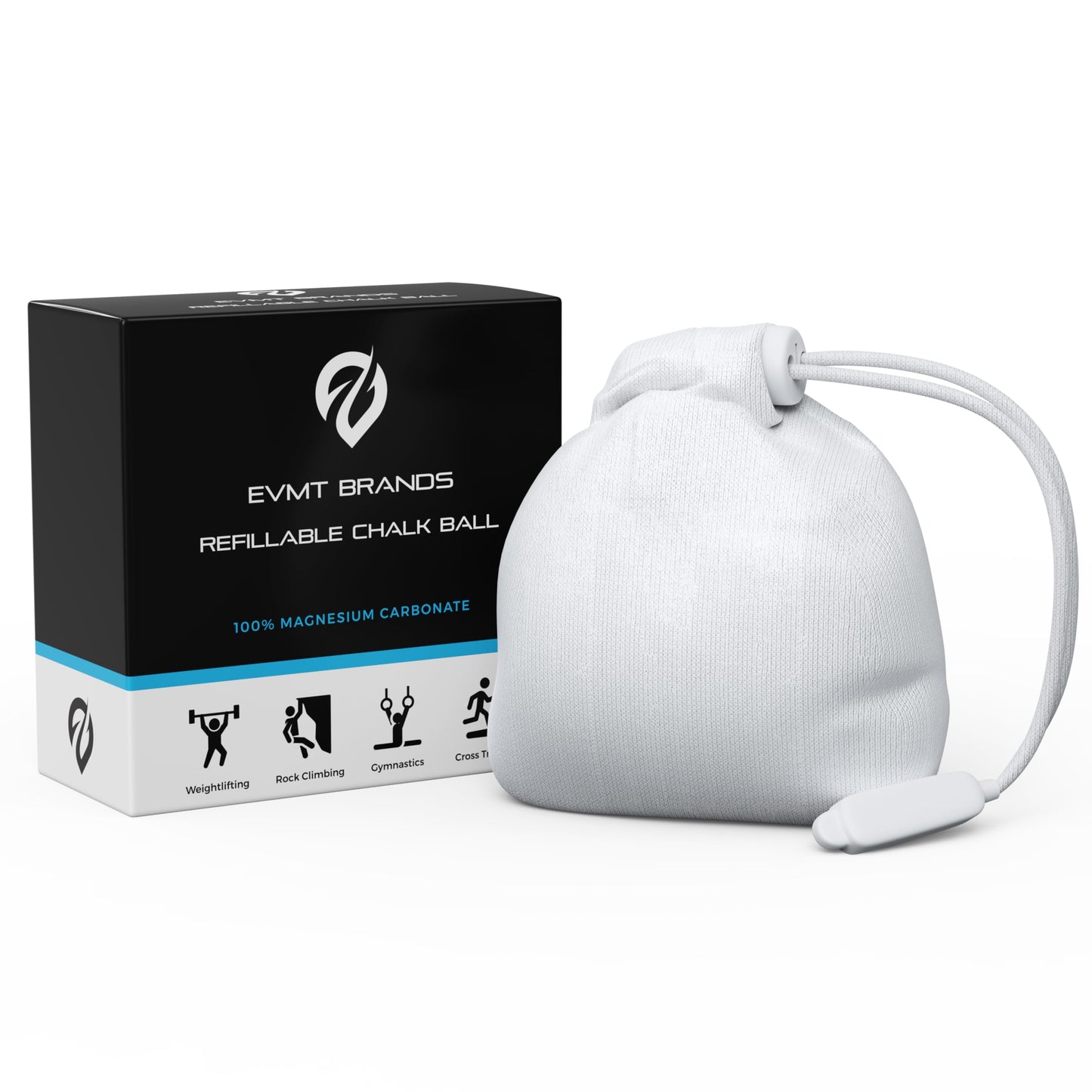 EVMT Brands Liquid Chalk, Mess Free Gym Chalk for Weightlifting, Gymnastics, Rock Climbing, Dancing. Sweat Resistant and Long Lasting for Stronger Grip. Package May Vary.