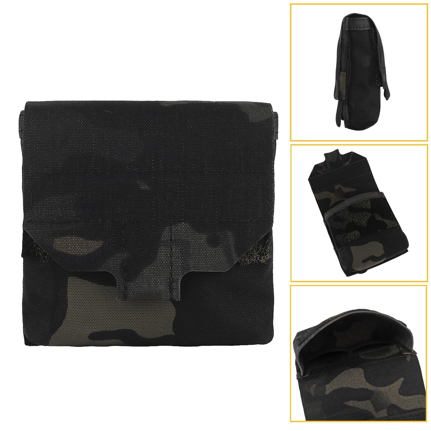 SABADO Tactical Mini Molle Utility Pouch Essential Medical IFAK Pouch General Purpose Micro GP Pouch Flashlight Earplug Holder EDC Gear
