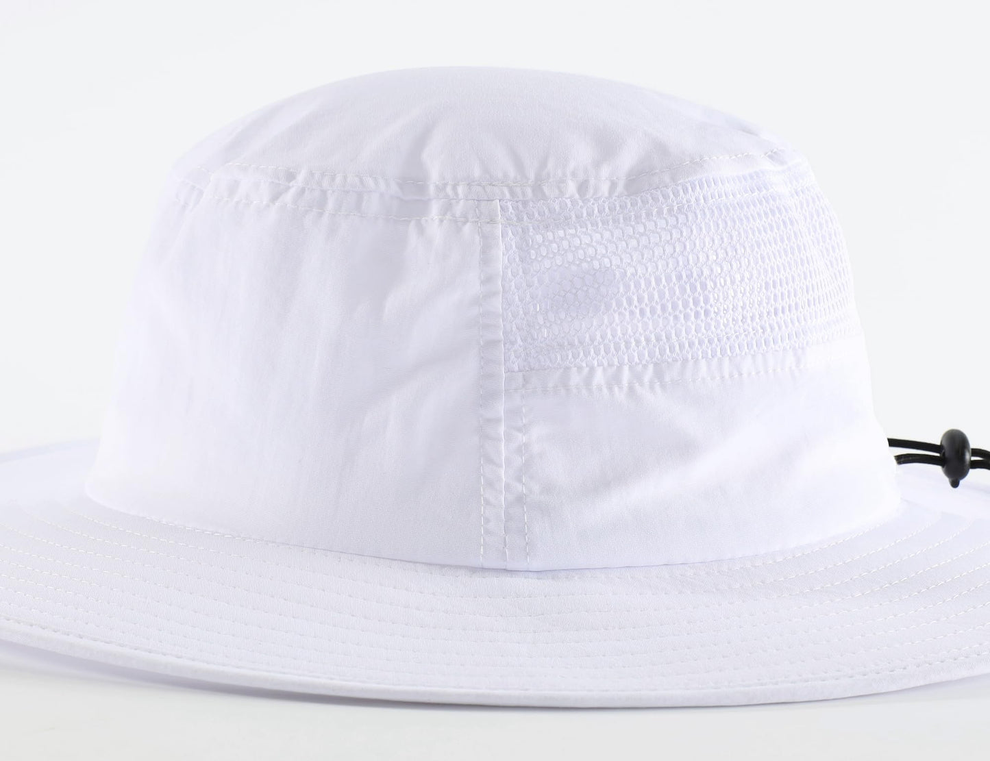 Home Prefer UPF50+ Mens Sun Hat Wide Brim Fishing Hat Breathable Mesh Beach Bucket Hat for Men Women (White)