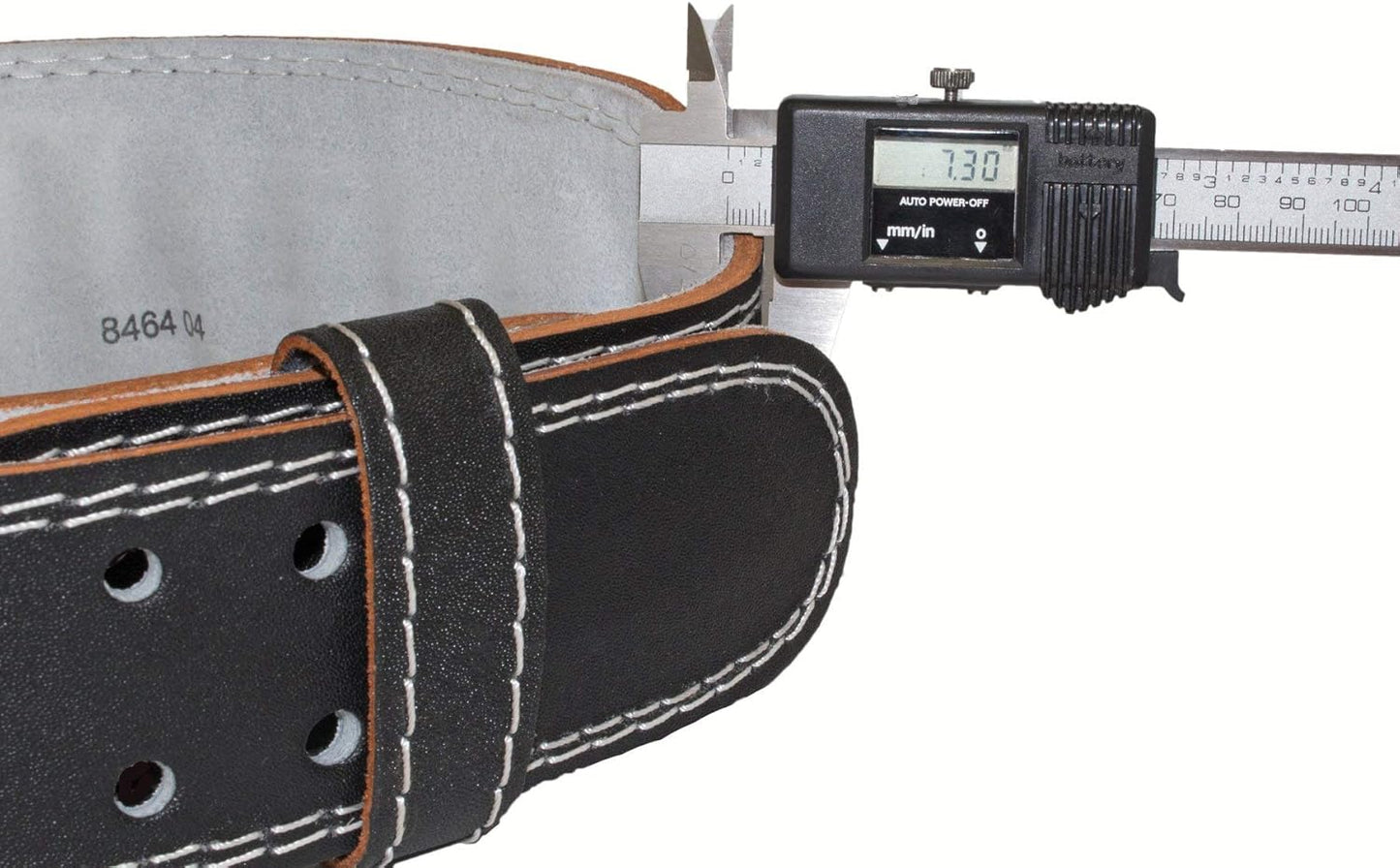Grizzly Fitness Enforcer Padded Genuine Leather Weightlifting Belt-4" | Suede Lining | Padded for Extra Comfort | Used by Pros | Won't Dig into Hips or Back | Training Belt for Improved Biomechanics