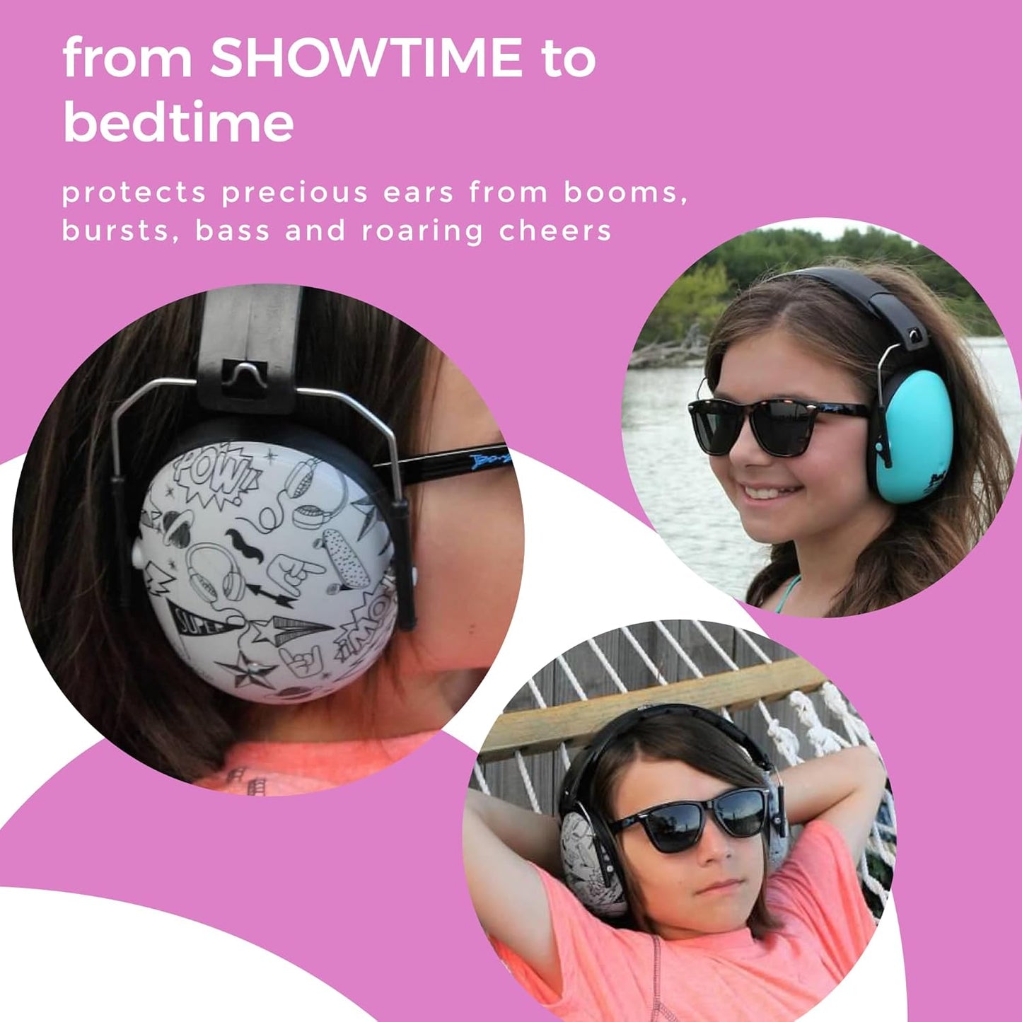 Baby Banz Earmuffs Kids Hearing Protection - 2+ Years - Noise Reduction Rating - Soft & Comfortable - Kids Ear Protection