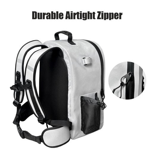 Buffalo Gear Waterproof Fishing Backpack With Rod Holder, 26L Fly Tackle Storage for Fishing