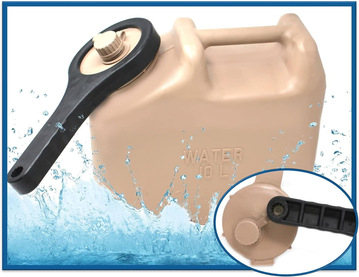 JSP Manufacturing Miltary Water Cap Wrench for your Scepter LCI & Skilcraft Military Water Cans MWC Made in America (CAP NOT INCLUDED)