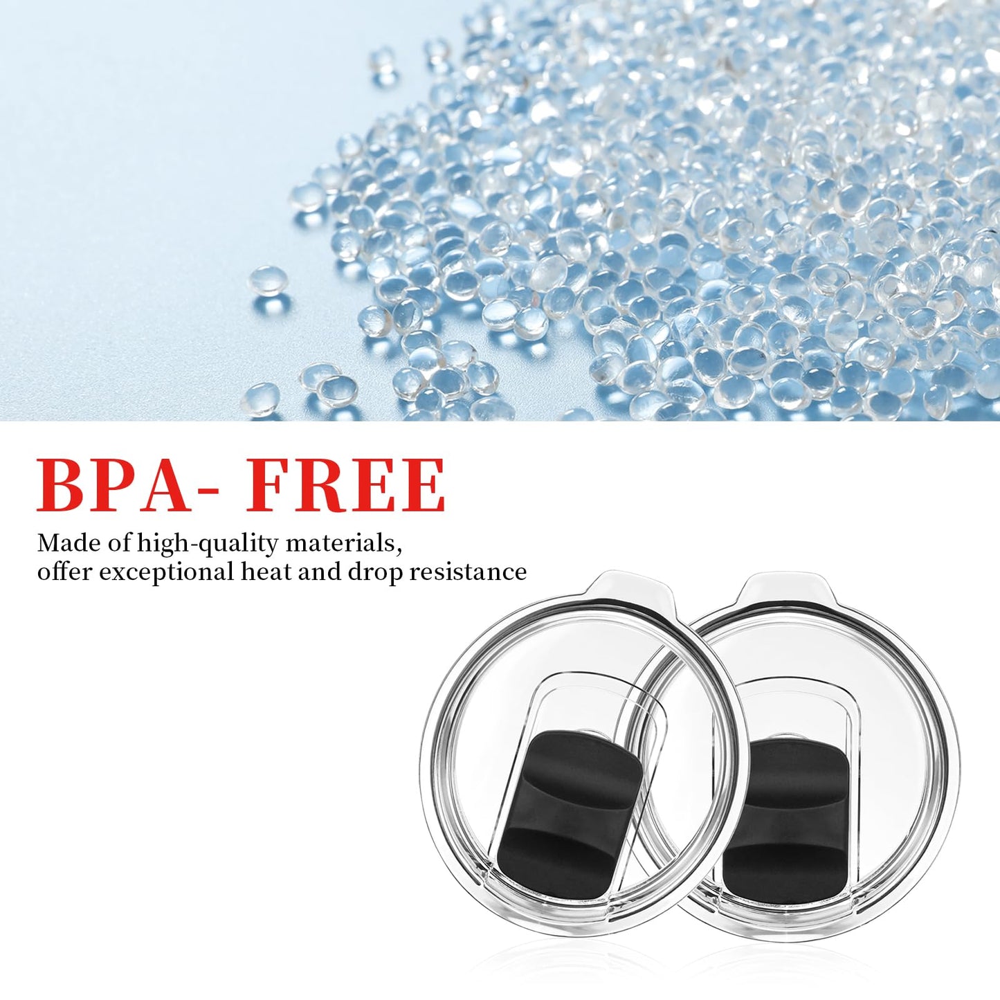 20oz Tumbler Lid(2 Pack), Replacement Lids Compatible for YETI 20 oz Tumbler, 10/24 oz Mug and 10 oz Lowball Magnetic Replacement Cup Covers Yeti Lids BPA Free