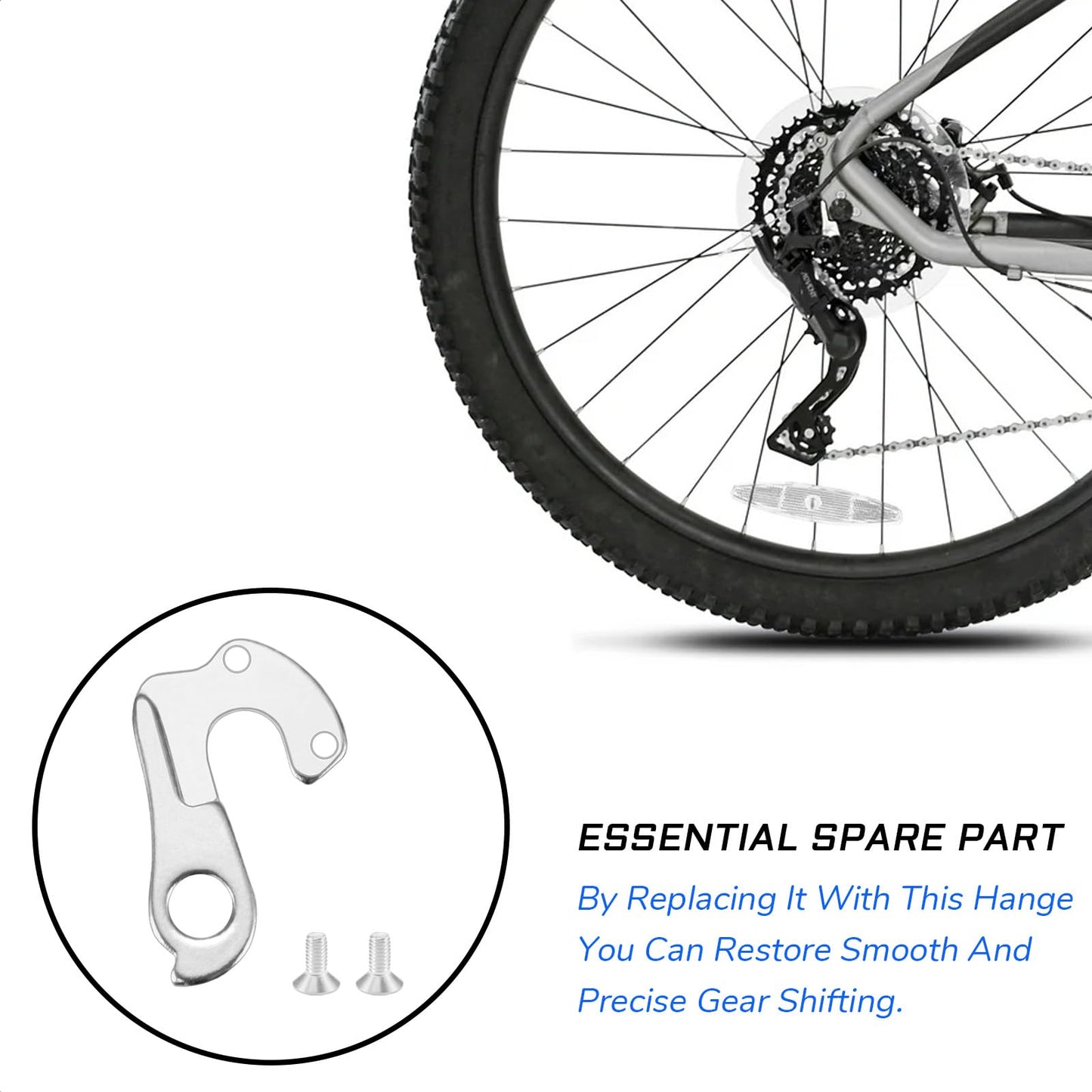 KIEVODE Derailleur Hanger for Trek, Specialized, Giant, Cannondale, Bianchi, Fuji, Diamondback, Raleigh, Kona, Marin and More | Replacement Part Accessories for Mountain Bikes, Road Bicycles, and MTB