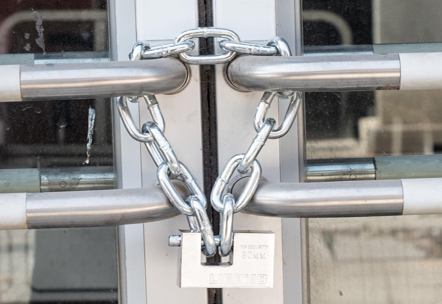 Stainless Steel Chain Lock 39.3" (100cm) 6mm Thick - Heavy Duty Anti-Theft Security Lock with 80mm Padlock & 4 Keys for Bike, Motorcycle, Scooter, Gate - Weatherproof & Rustproof