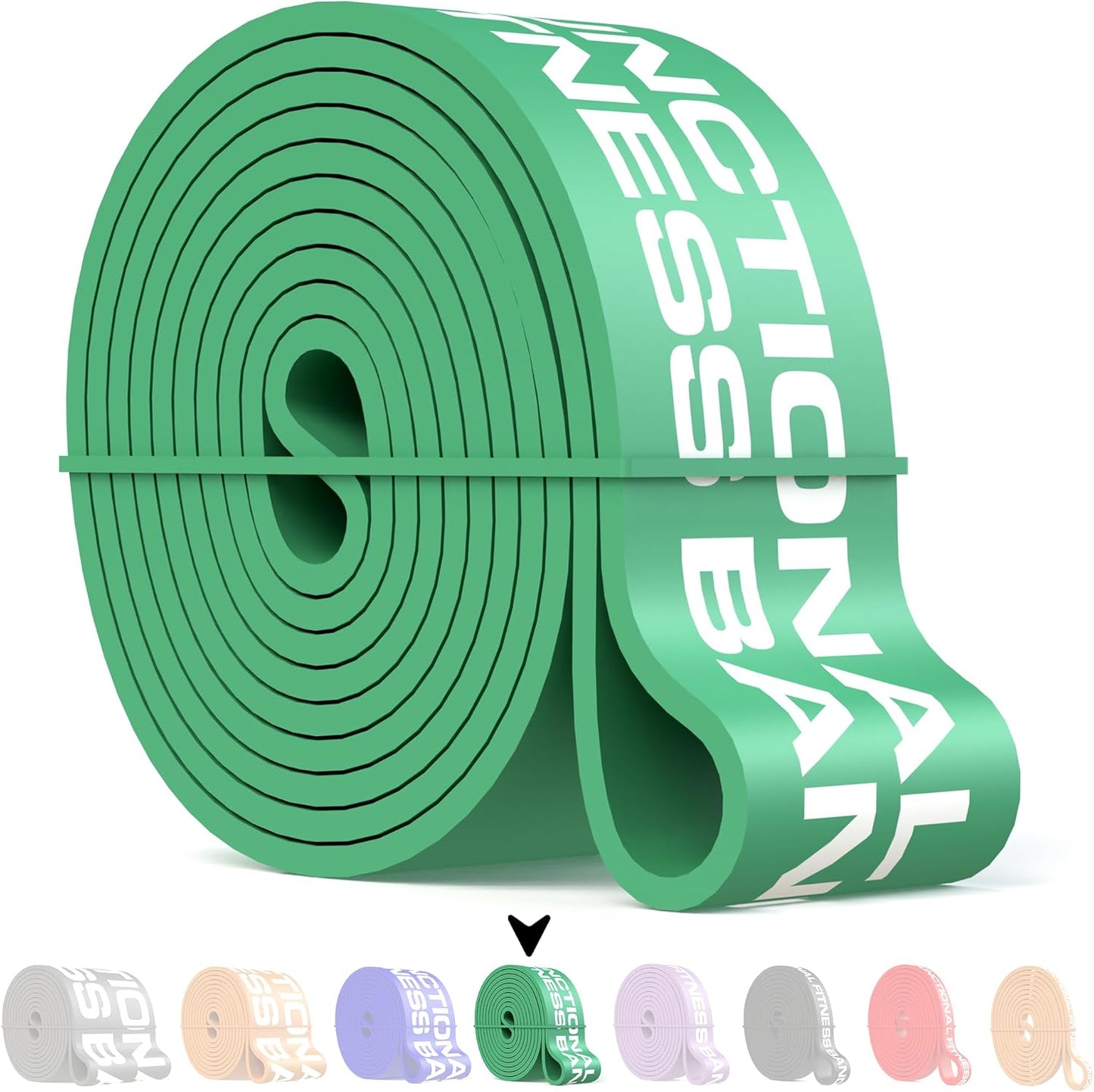 Functional Fitness Pull Up Assist Resistance Bands | Heavy Duty Exercise Bands for Powerlifting, Mobility, and Stretching | Travel Friendly Resistance Bands for Workout