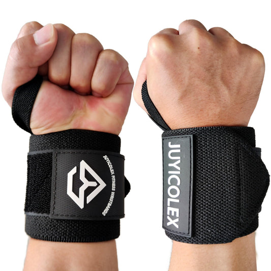 JUYICOLEX Weightlifting Wrist Wraps Professional Quality Wrist Support with Heavy Duty Thumb Loop - Best Wrap for Powerlifting, Strength Training, Bodybuilding