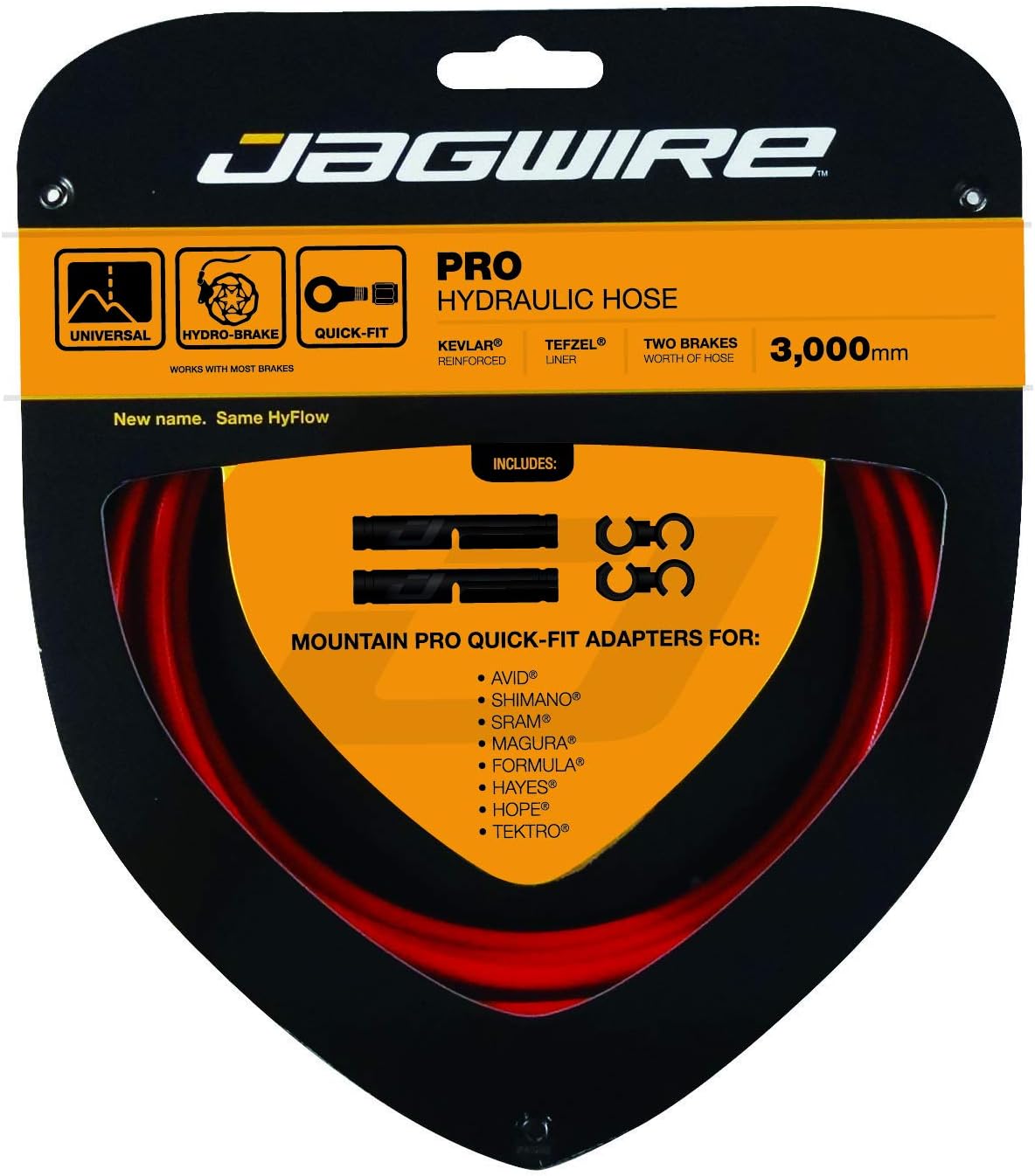 Jagwire Mountain Pro Hydraulic Hose Kit (Hyflow), Red