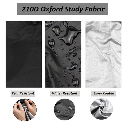 Exercise Bike Cover, Upright Cycling Protective Cover Stationary Bike Cover for Indoor & Outdoor, Dustproof Waterproof Fitness Bicycle Cover with Drawstring, Black, 56x49x23 In