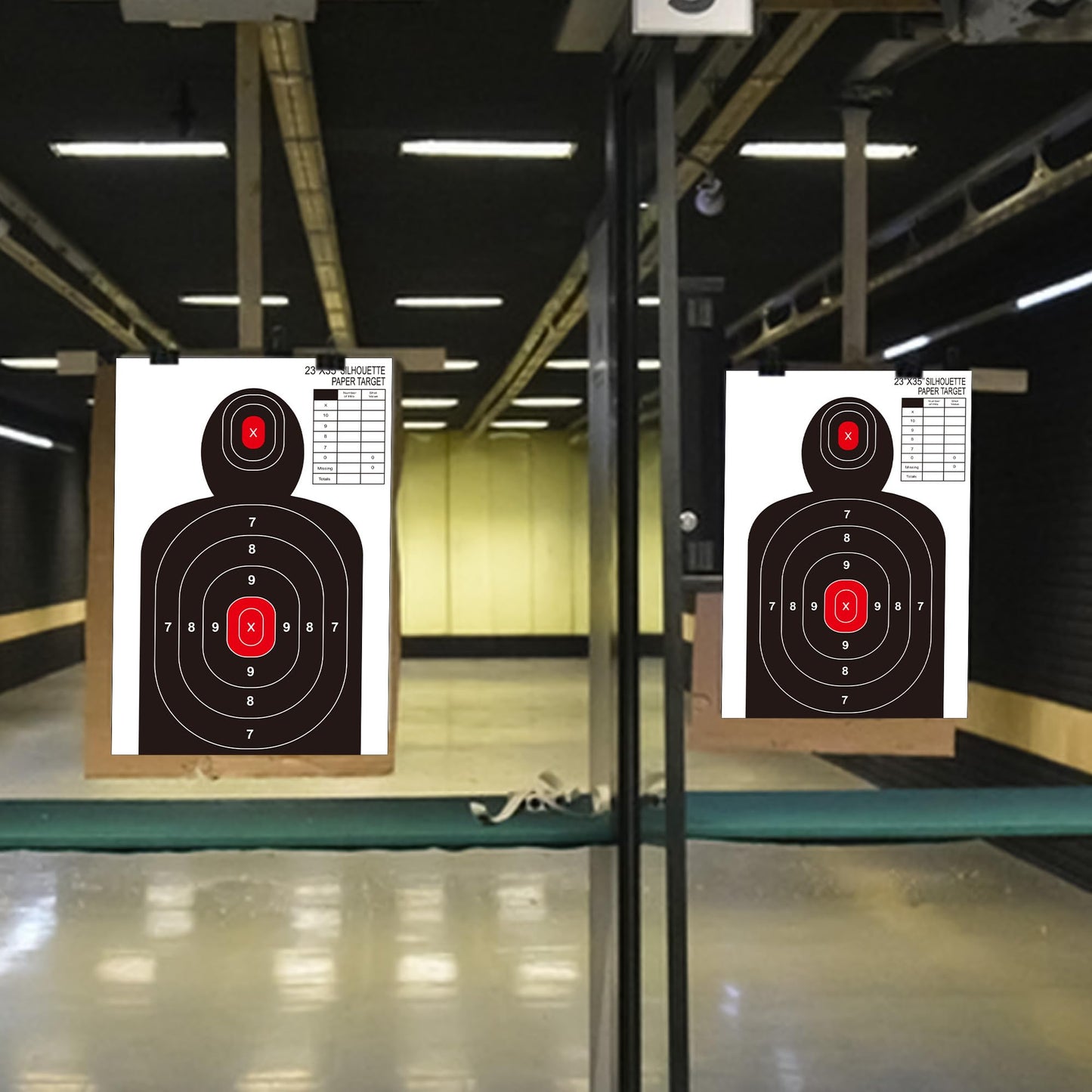 23x35 Inch Shooting Targets,10 Packs Silhouette Paper Targets for Shooting,Suitable for Handguns,Pistols,Rifles,Airguns,Pellet Gun,BB Guns,for Indoor and Outdoor Use