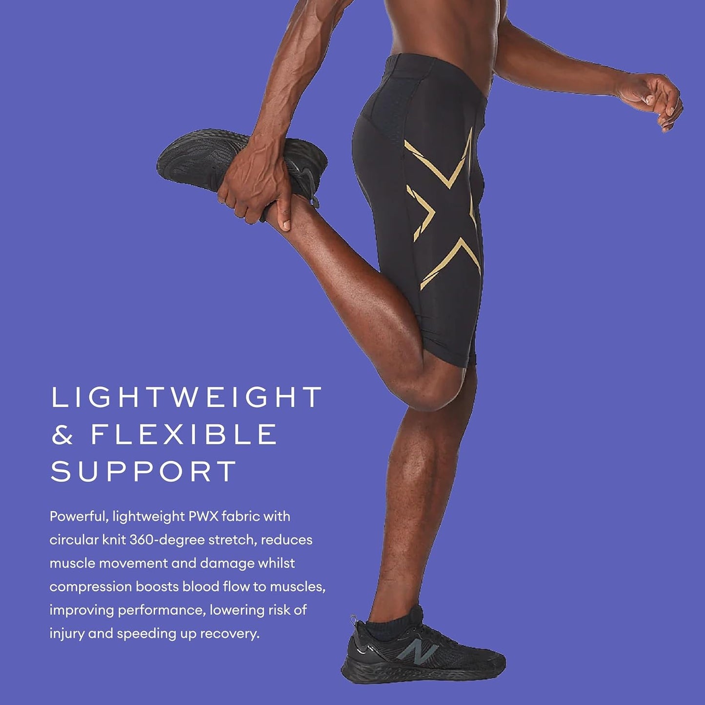 2XU Men's Light Speed Compression Shorts for Running and Active Sports