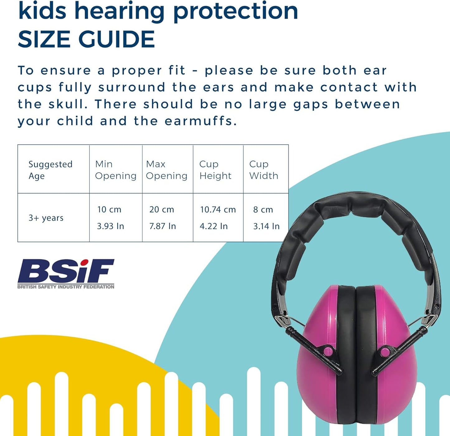 Baby Banz Earmuffs Kids Hearing Protection - 2+ Years - Noise Reduction Rating - Soft & Comfortable - Kids Ear Protection