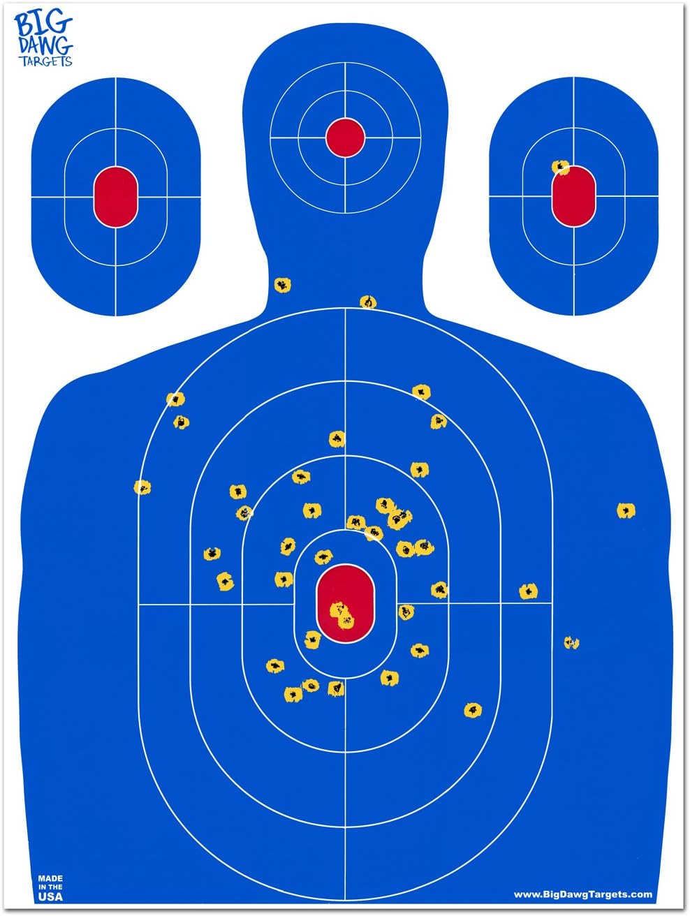 18 X 24 Inch Blue Silhouette Reactive Splatter Target
