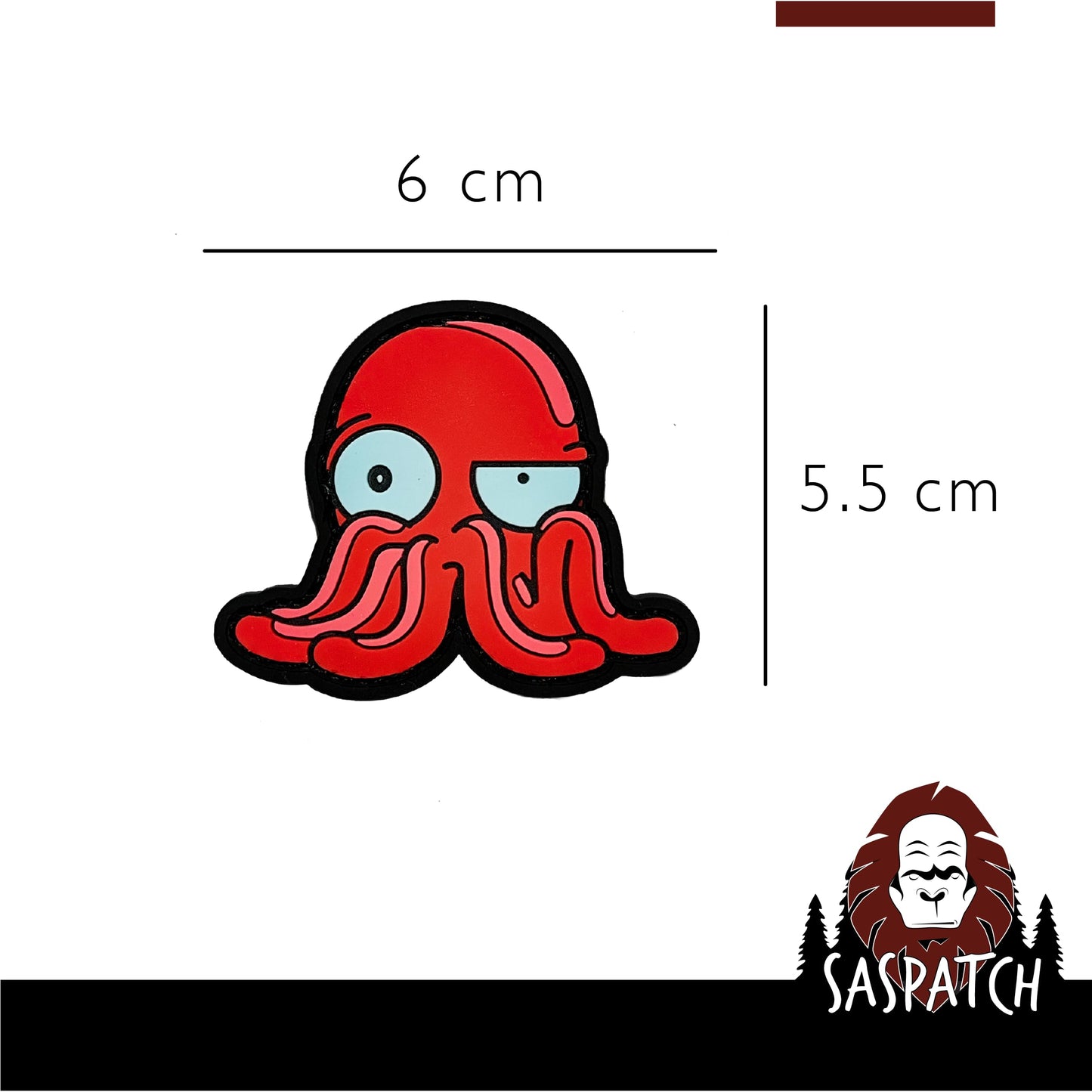 Tentacle Man - PVC Morale Patch | Hook & Loop Backing