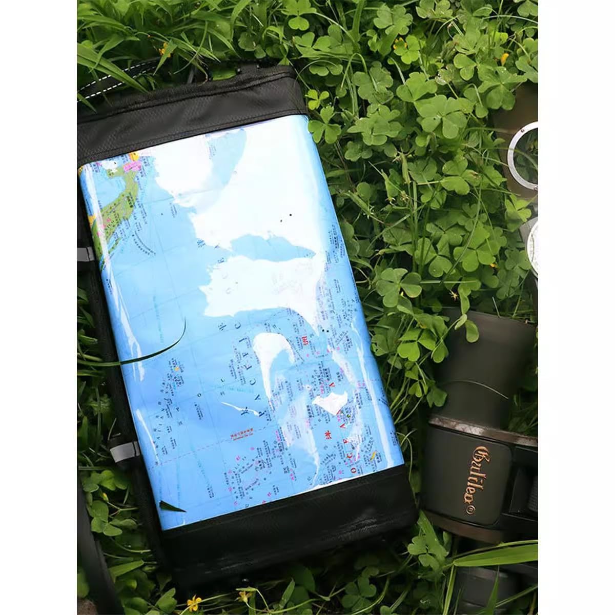 Kuuleyn Waterproof Map Case,Map Pouch,Map Case Waterproof Military, Hiking Map Pouch Holder Transparent Map Storage Bag Folding Storage Pouch for Outdoor Camping