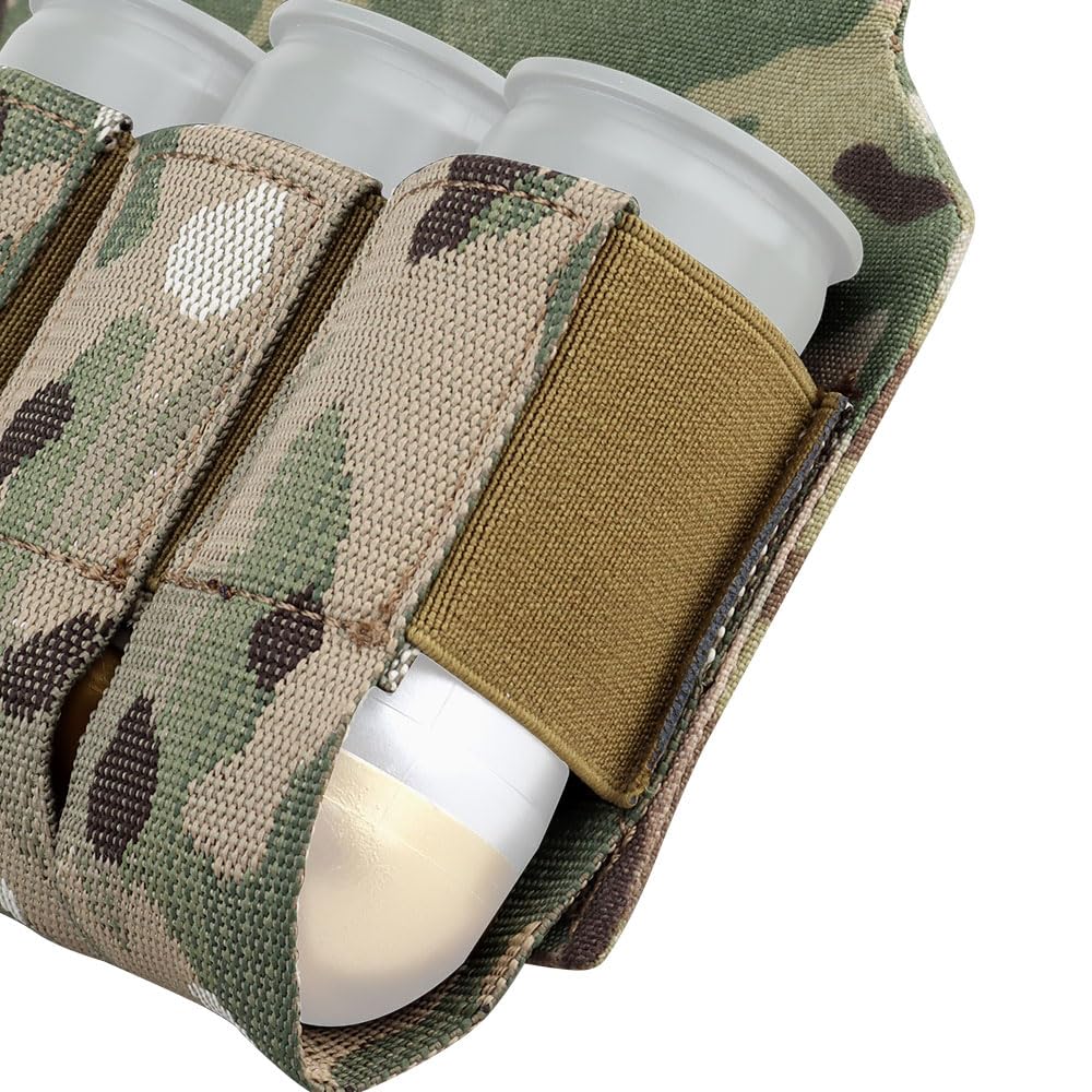 WarmHeartting Tactical 5BH 40MM 5 Banger Hanger Pouch 5 Rounds M203 Storage Bag with Hook and Loop Airsoft Accessories