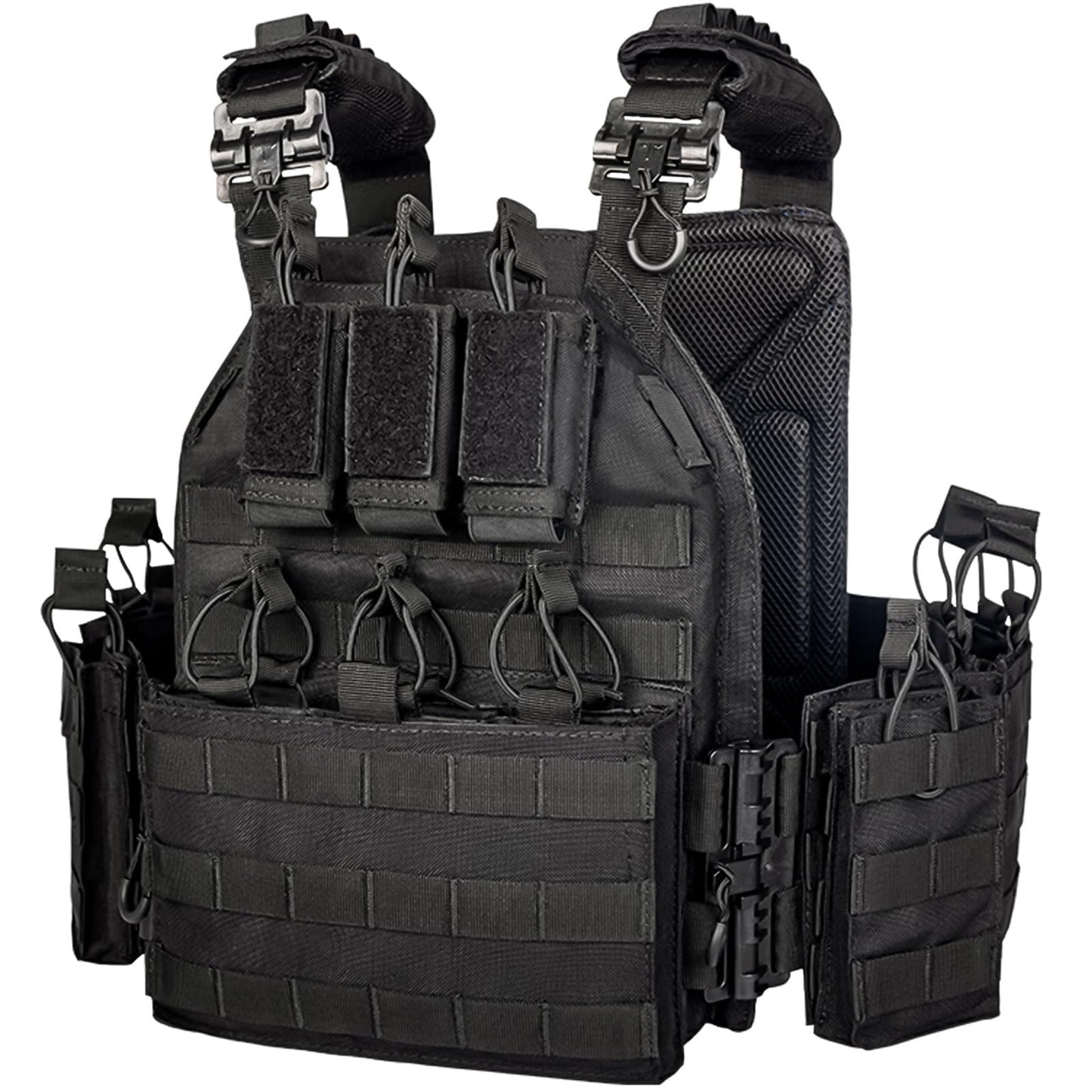 vAv YAKEDA Camo Tactical Outdoor Carrier Vest (Black)