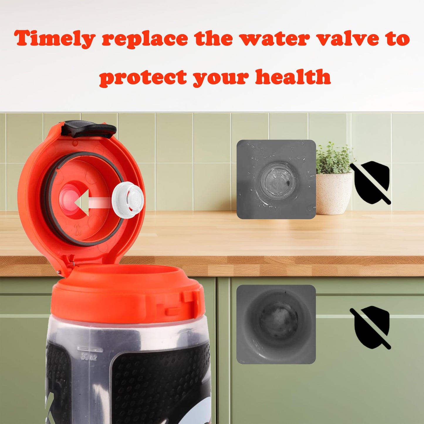 10 Pack Replacement Valves Compatible with Gatorade Water Bottle Dispensing Rubber Valves Silicone Valve Replacement Accessories for Gatorade GX 30oz & Squeeze Bottle 32oz Plastic Inserts No Leak