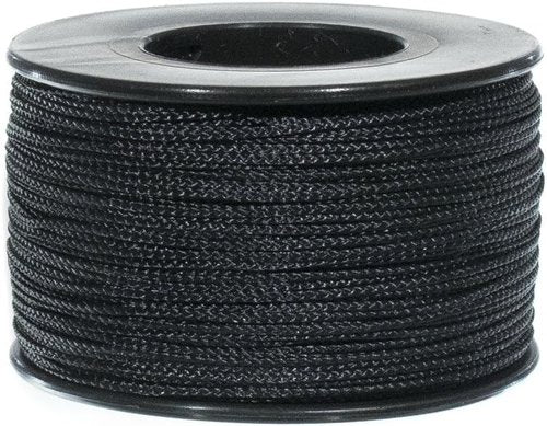 Atwood Mobile Products Nano Cord .75mm 300ft Small Spool Lightweight Braided Cord (Black)