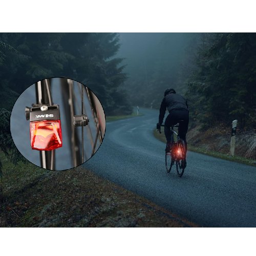 SHEAWA Energy-efficient Bicycle Light Magnetic Induction Self-Powered Bike Taillight Cycling Safety Light(No Battery Required)