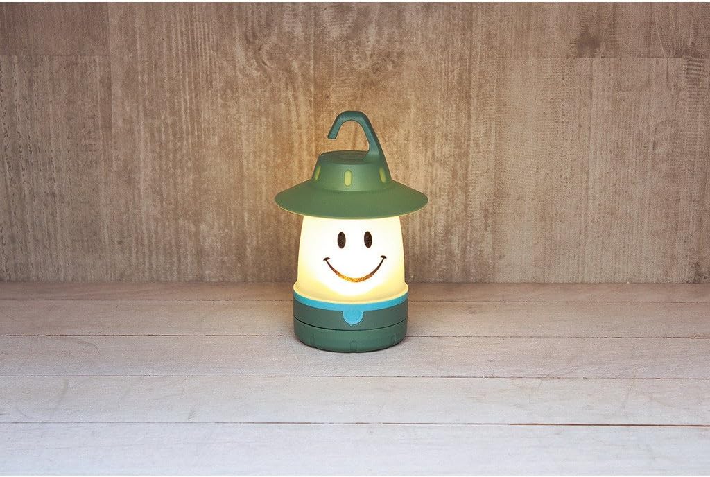 Smile LED Lantern: Portable Night Light Camping Lantern For Kids (Hibiscus),Red