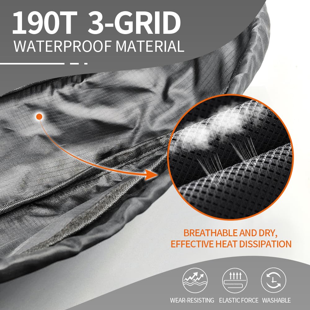 HUDAMZKY Ebike Battery Protective Bag Cover, Electric Bicycle 36V 48V 52V 60V Li-ion Battery Waterproof Dustproof Anti Mud Cover