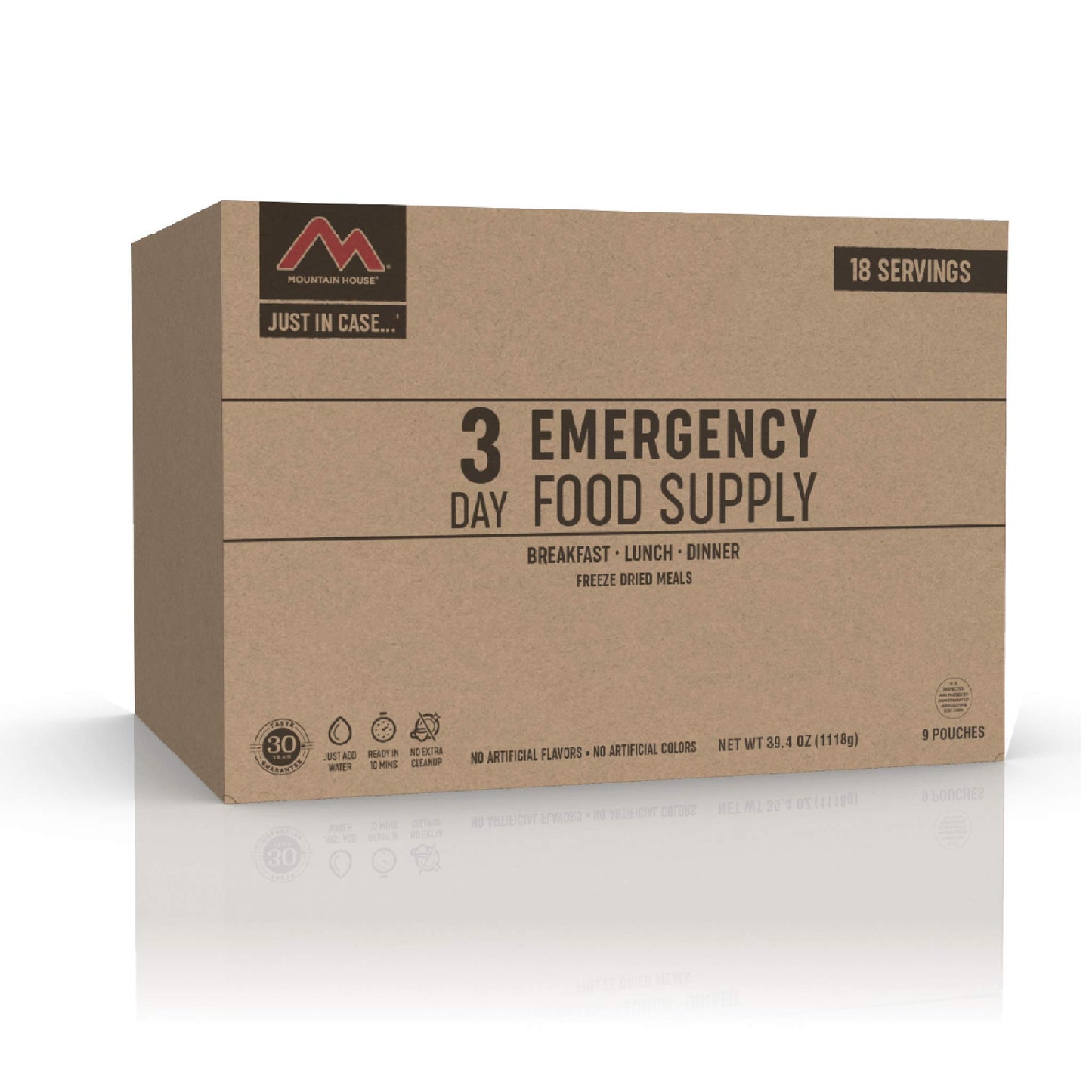 Mountain House 3-Day Emergency Food Supply | Freeze Dried Survival & Emergency Food | 18 Servings & Adventure Weekender Kit | Freeze Dried Camping & Backpacking Food | 12 Servings