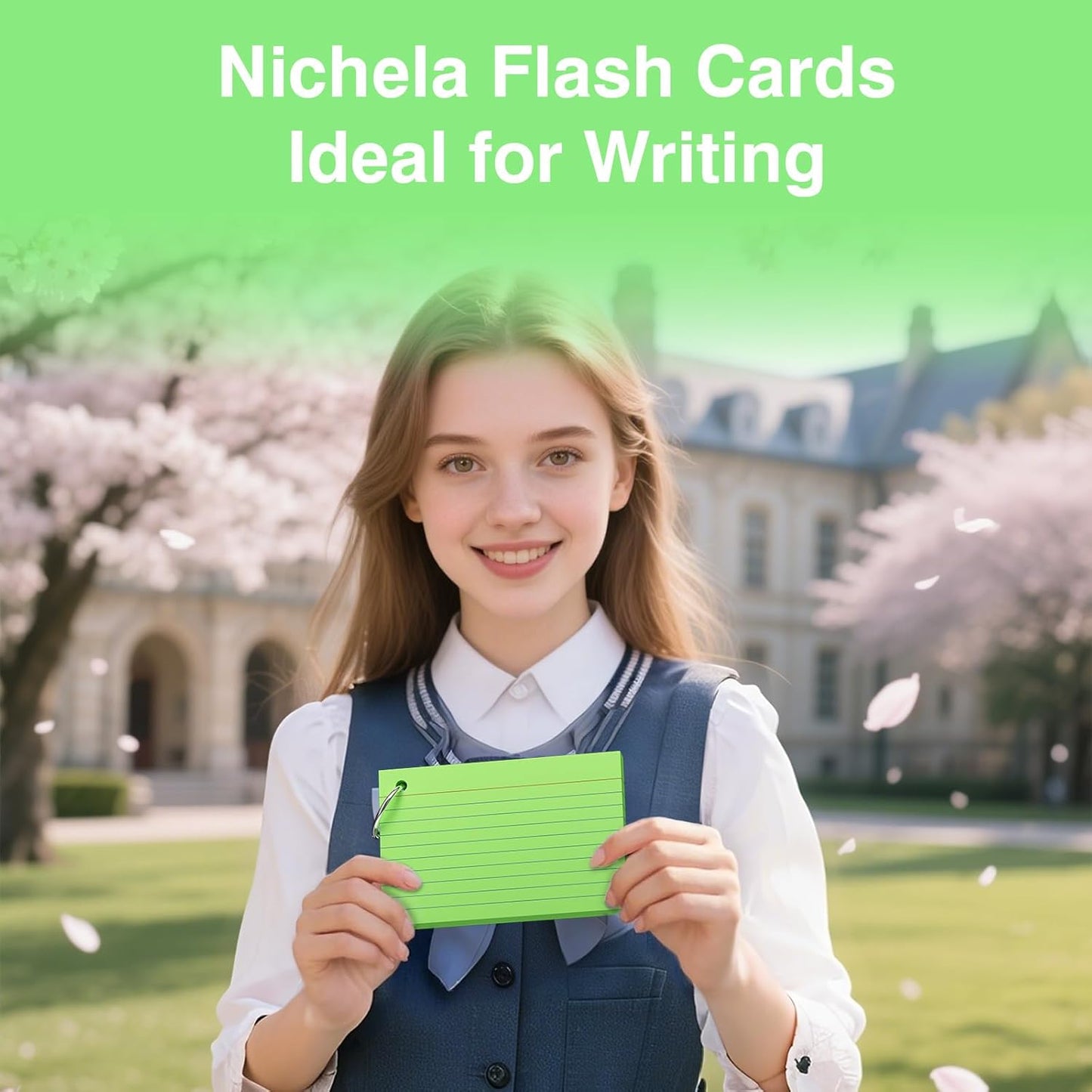 250 Count Pink Index Cards with Ring 3 x 5 Inch Heavyweight Ruled Index Cards, Flash Cards for School & Office Supplies and Home Organization, Durable Study To Do List Note Cards with Ruled Lines