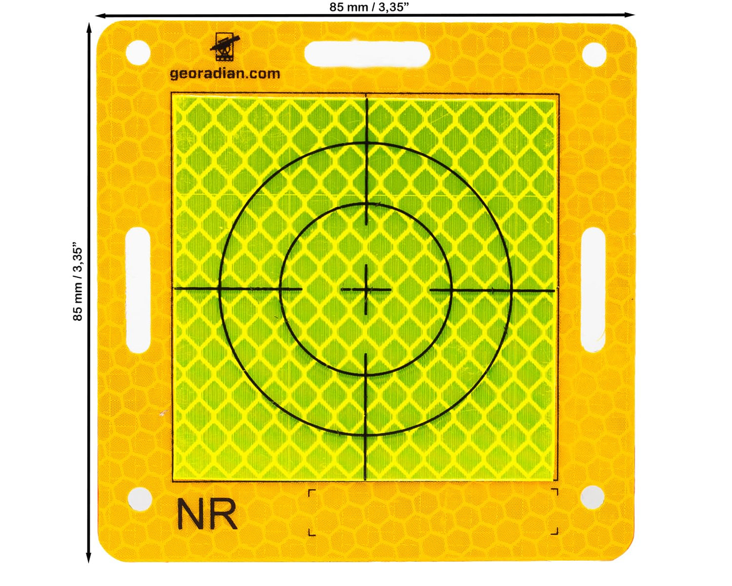 Georadian Wall Target Measurement Point for Monitoring Inspection Reflex Target (Yellow celadon)