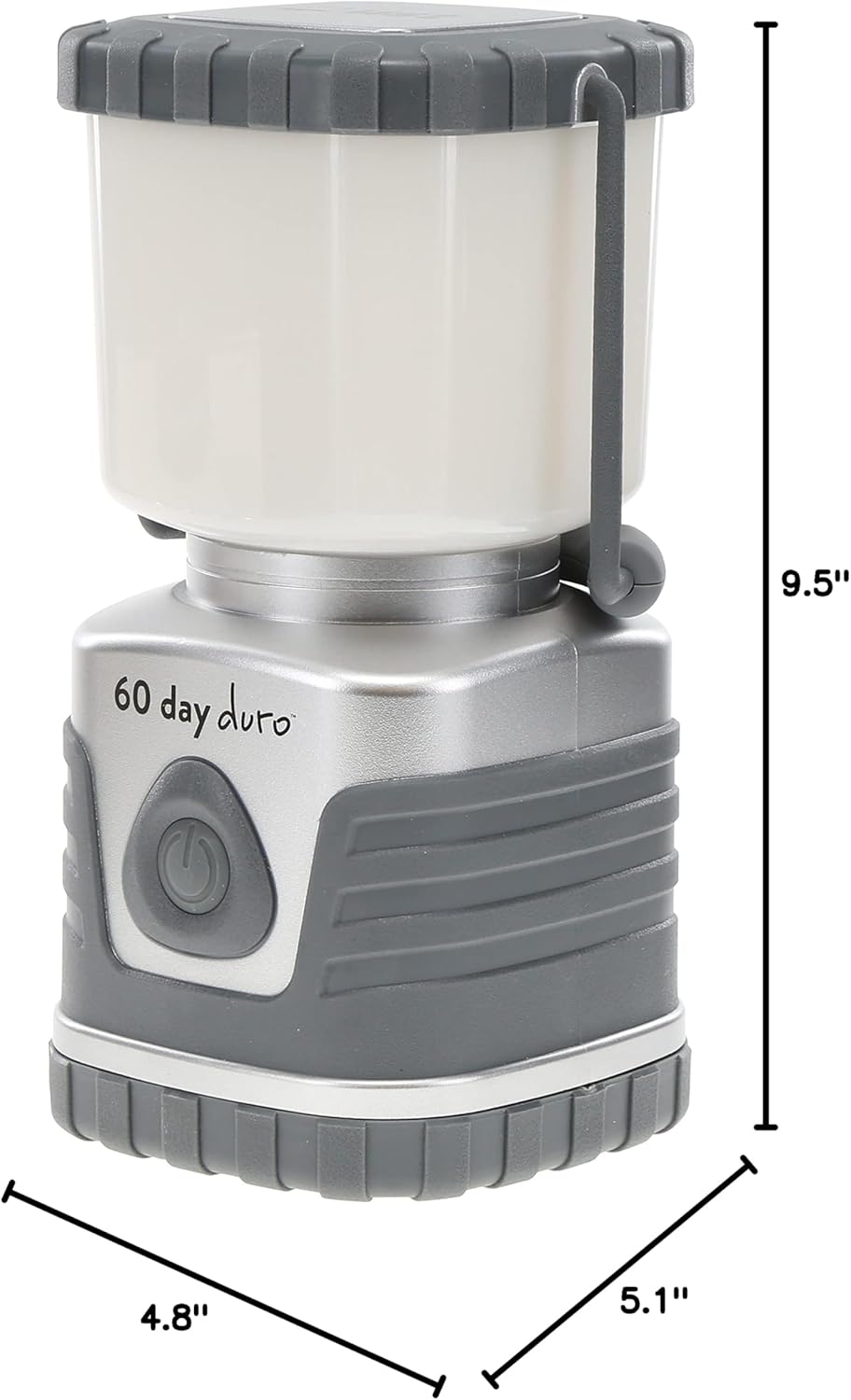 ust 60-DAY Duro LED Portable 1200 Lumen Lantern with Lifetime LED Bulbs and Hook for Camping, Hiking, Emergency and Outdoor Survival