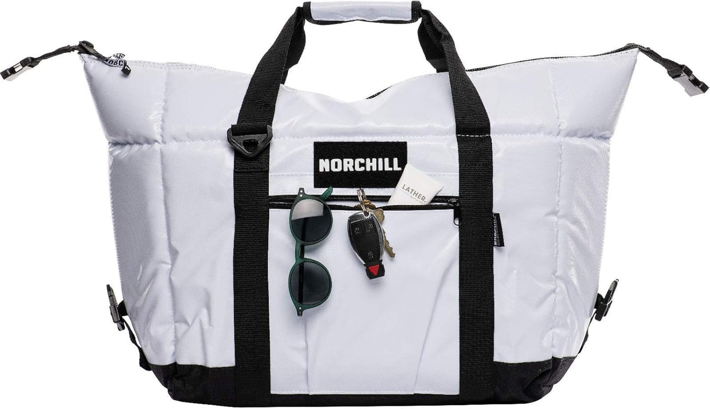 NorChill Soft Coolers 12 Can Insulated Marine Boatbag Soft Sided Cooler, White