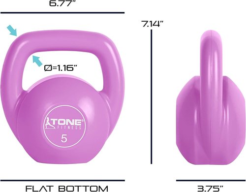Kettlebell Weights for Home Gym - Tone Fitness Adjustable 10-40 lbs