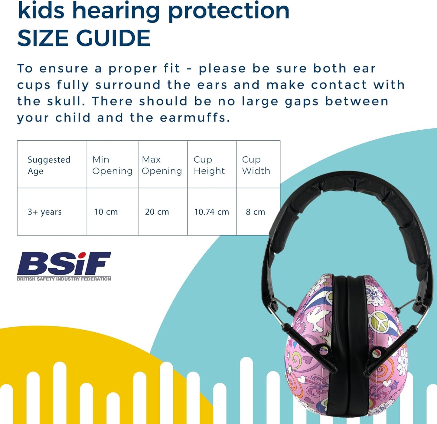 Baby Banz Earmuffs Kids Hearing Protection - 2+ Years - Noise Reduction Rating - Soft & Comfortable - Kids Ear Protection